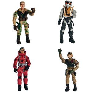 Military Soldiers Elite Flying Action Figures 4 Articulated Highly Detailed Lot
